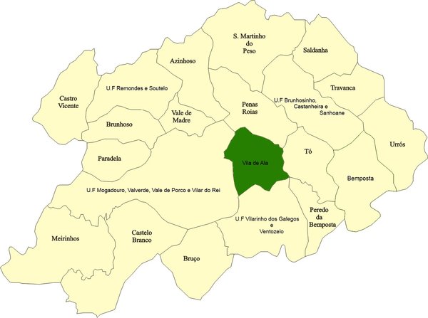 Mapa Vila de Ala