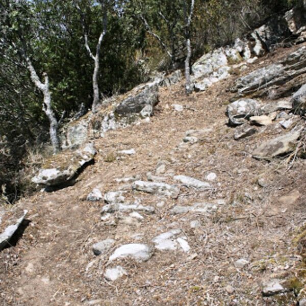 «carreiro do contrabando» pormenor das pedras fincadas